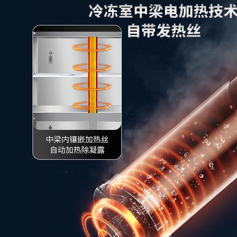 星星(XINGX)KCD-1871M6六门冰箱铜管商用厨房冰柜大容量饭店酒店后厨双温冷藏冷冻保鲜柜全冷冻铜管冰箱图片