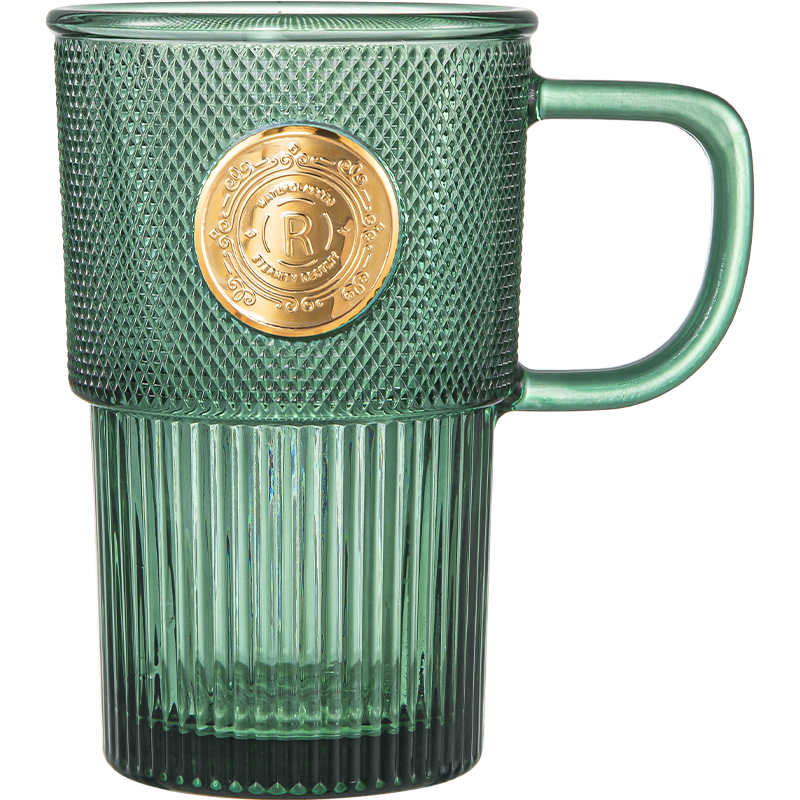 乐唯诗 墨绿铜章 吸管杯410ml*1只高清大图