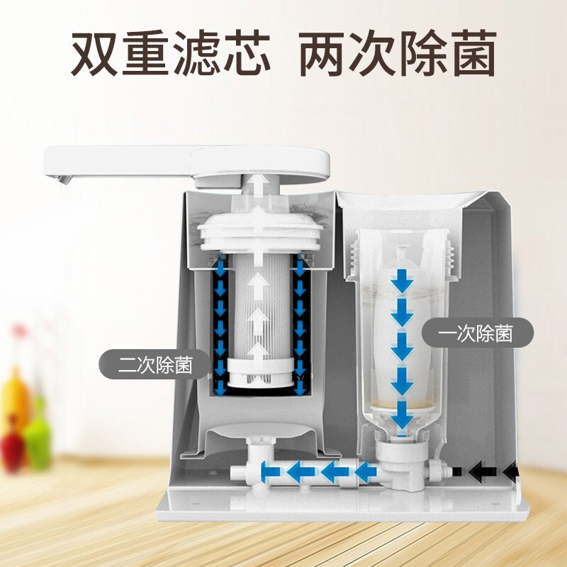 日本三菱 可菱水(CLEANSUI)净水器Q601家用厨房台上式净水机 日本原装进口 净水直饮机过滤器 免插电无废水