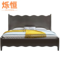 烁恒实木床黑色