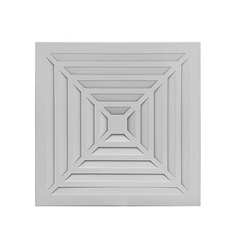 闪电客600600集成吊顶排气口60x60铝扣板换气通风口铝天花空调出风口