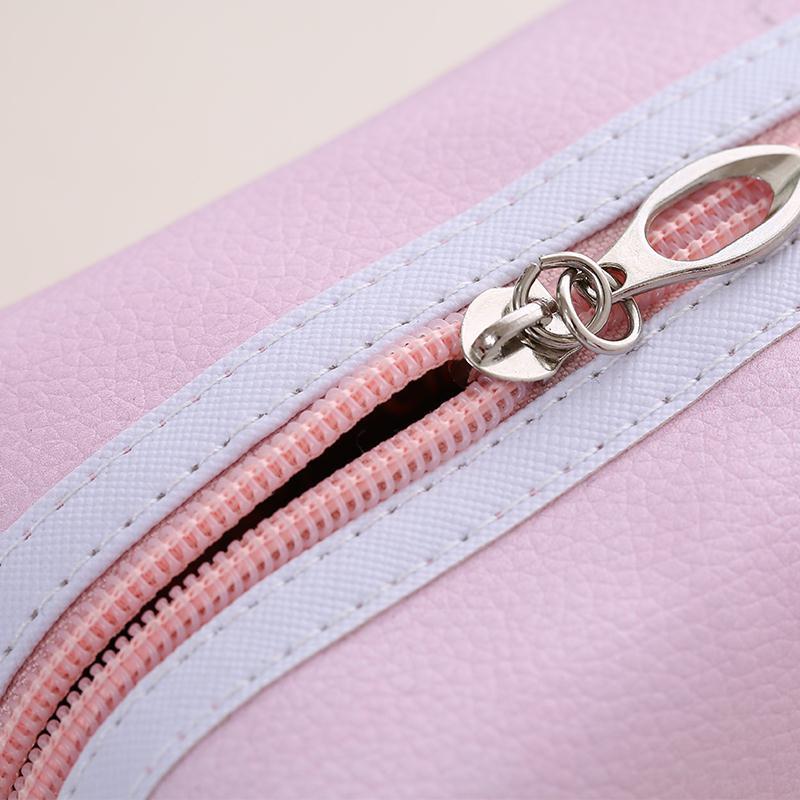 旅行化妆包韩国小号便携女化妆袋手拿大容量简约随身化妆品收纳包 hln