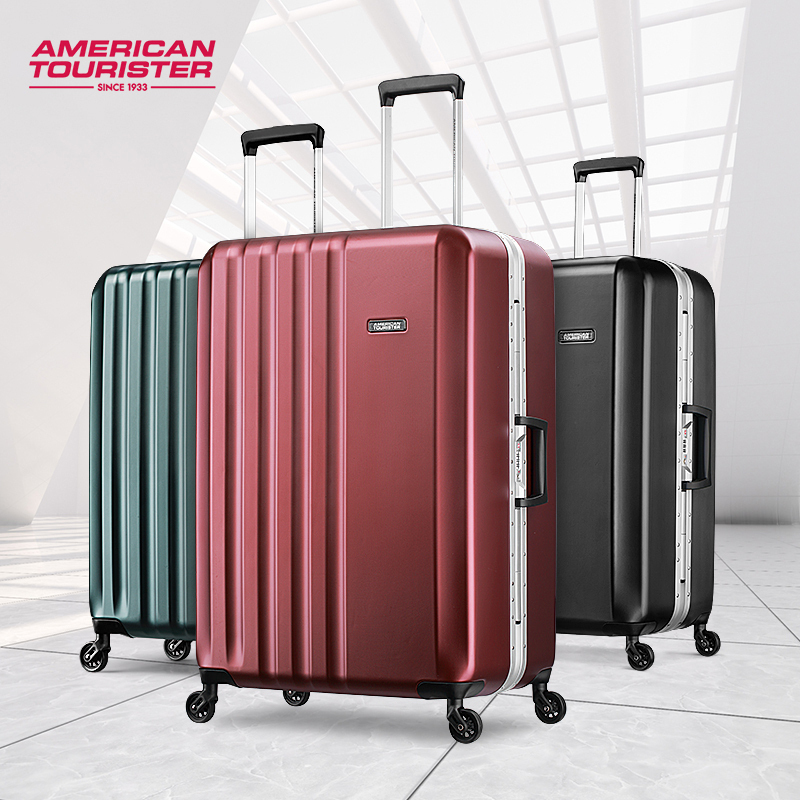 美旅铝框拉杆箱女万向轮旅行箱男密码行李箱th6pcabs外料万向轮拉杆箱
