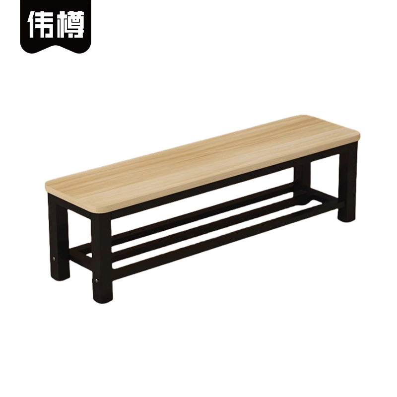 伟樽长条椅1800*350*450mm三杠单层个