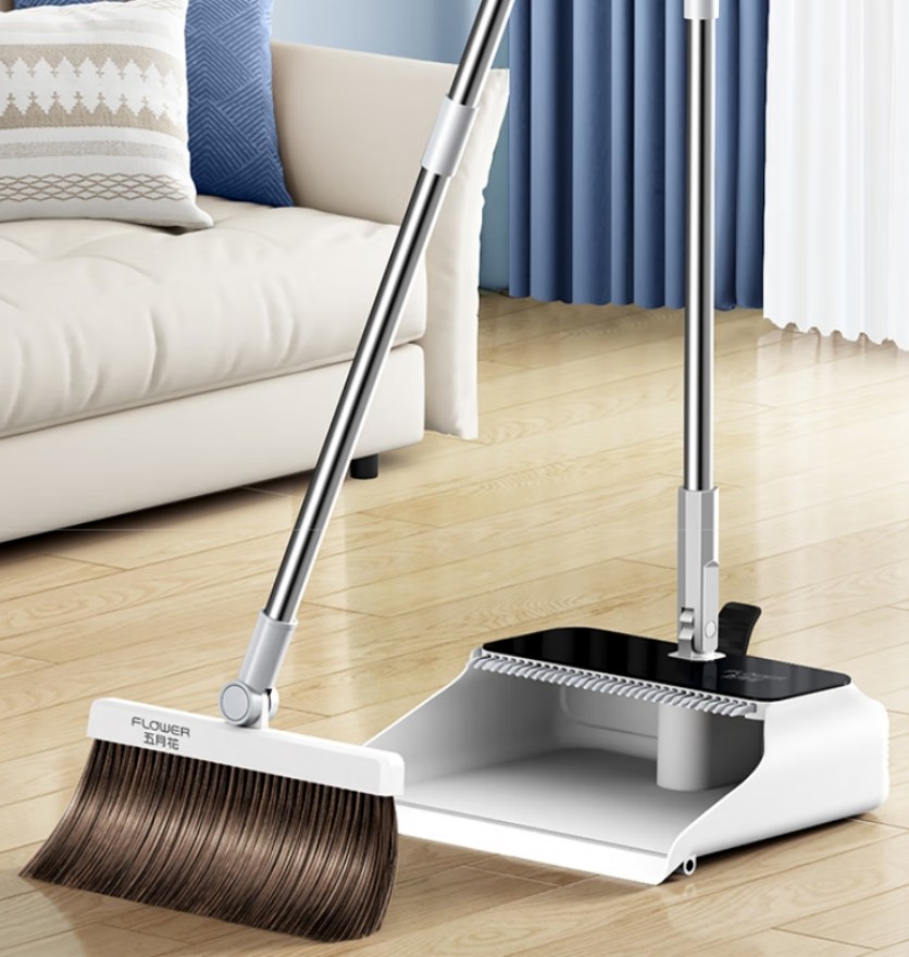 五月花 2件套扫把扫把簸箕套装 不粘头发 伸缩梳齿套扫 WYH-S166