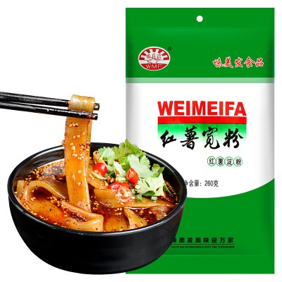 味美发 红薯宽粉260g 地瓜粉条粉丝酸辣粉火锅粉