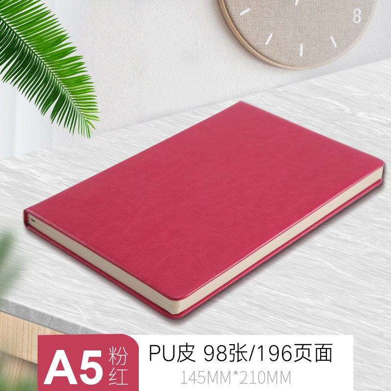 logo笔记本可印日记本办公用品加厚记事本记录本a6手a5创意商务工作会议笔记本子b5大号账本文具