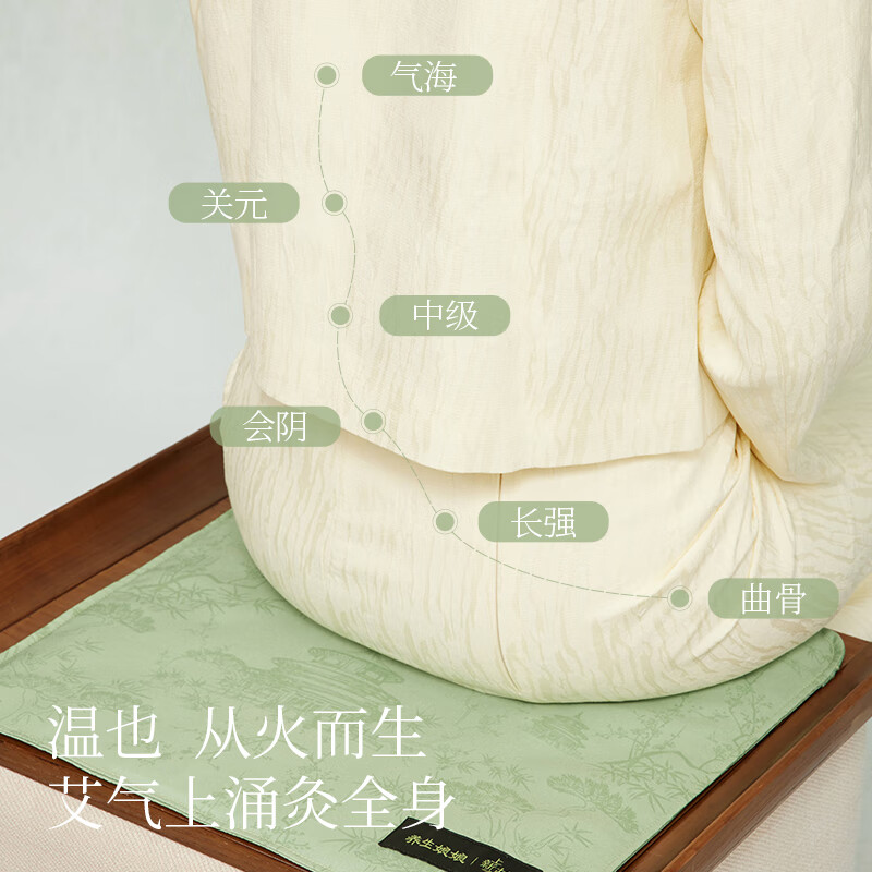 左点养生娘娘艾草热敷坐垫(故宫款)高清大图