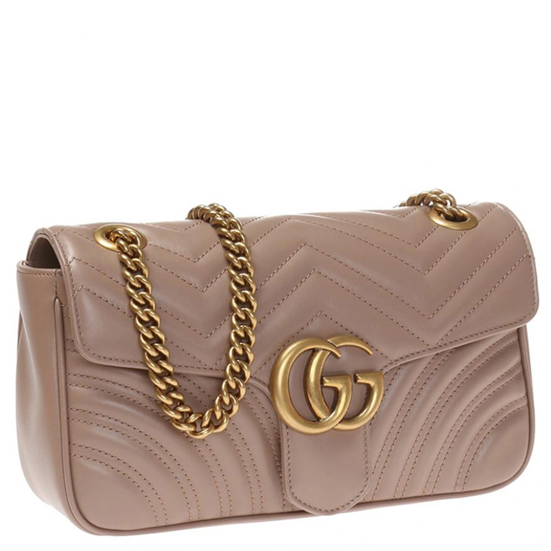 直营古驰gucciggmarmont系列绗缝小号女士单肩包手提包女包