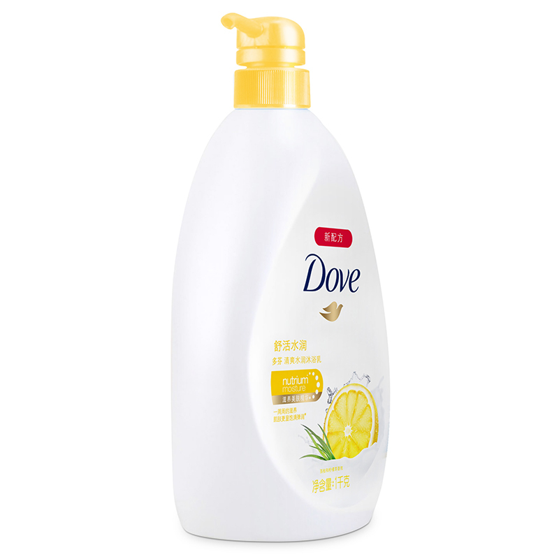 多芬(Dove)沐浴露 清爽水润沐浴乳 舒活水润1KG[联合利华]