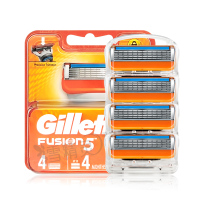 [保税直发]吉列(GILLETTE)锋隐手动剃须刀锋速5层替换刮胡刀片可水洗 四刀头(不含刀架)
