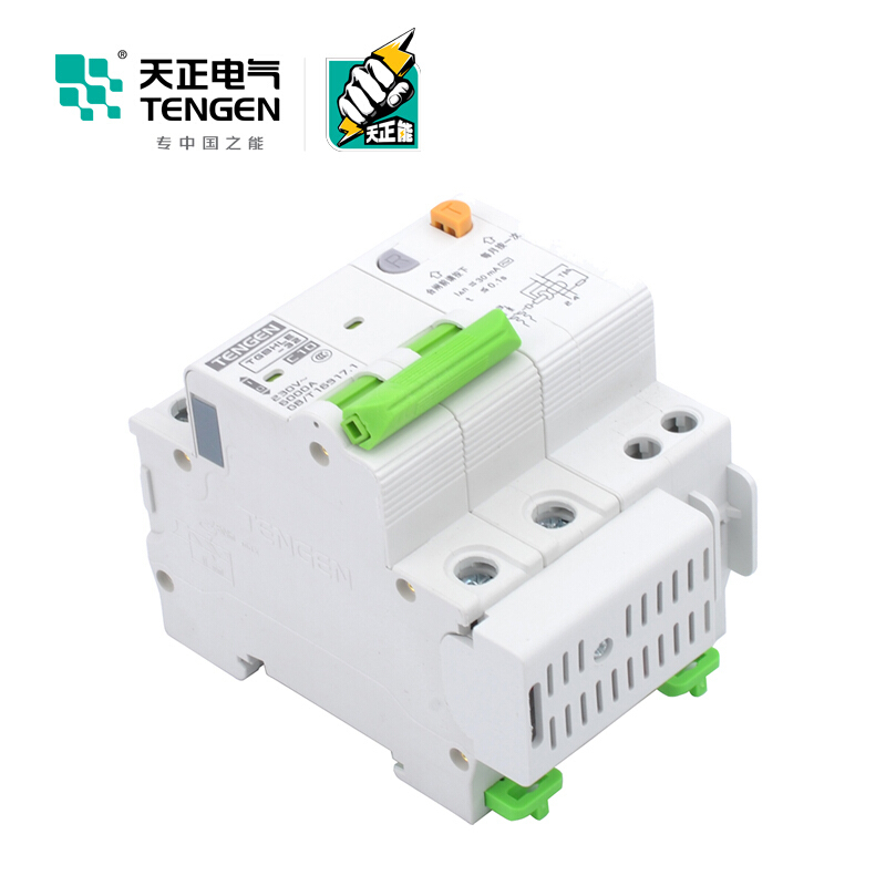 天正电气瑞彩系列 TGBHLE-32 空气开关 2P C16A 30mA 335022300252 微型漏电保护断路器