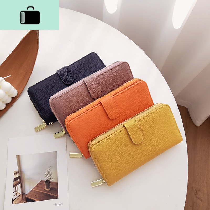 钱包女简约性冷淡复古长款钱2020新款潮大容量多功能手拿包NEW LAKE高清大图