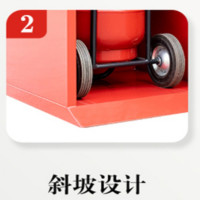 豫仲迈 大型推车式灭火器箱35kg单门/台