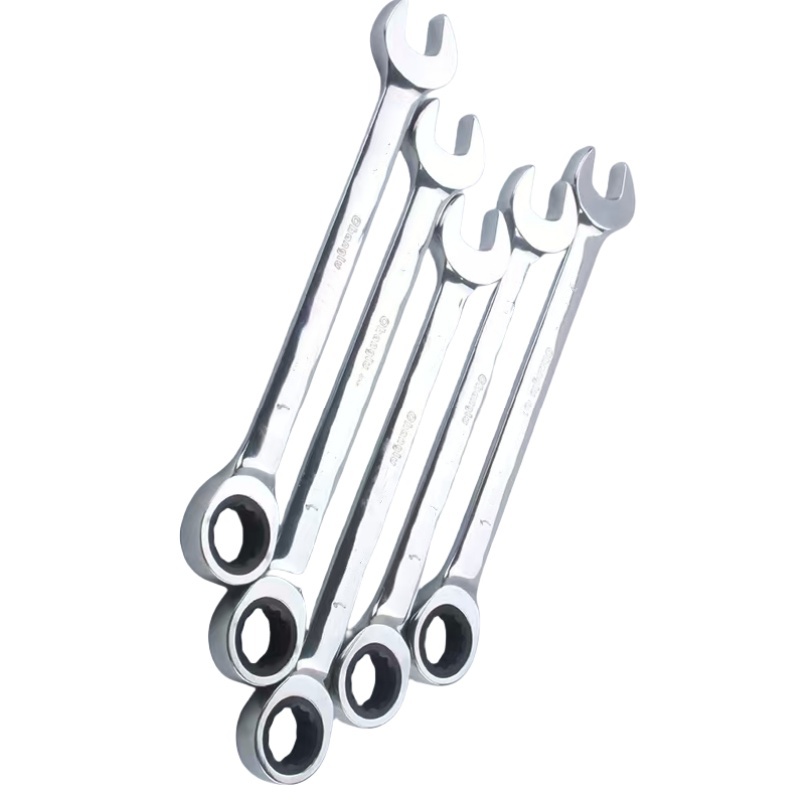 长鹿镜面两用棘轮扳手 12mm 把高清大图