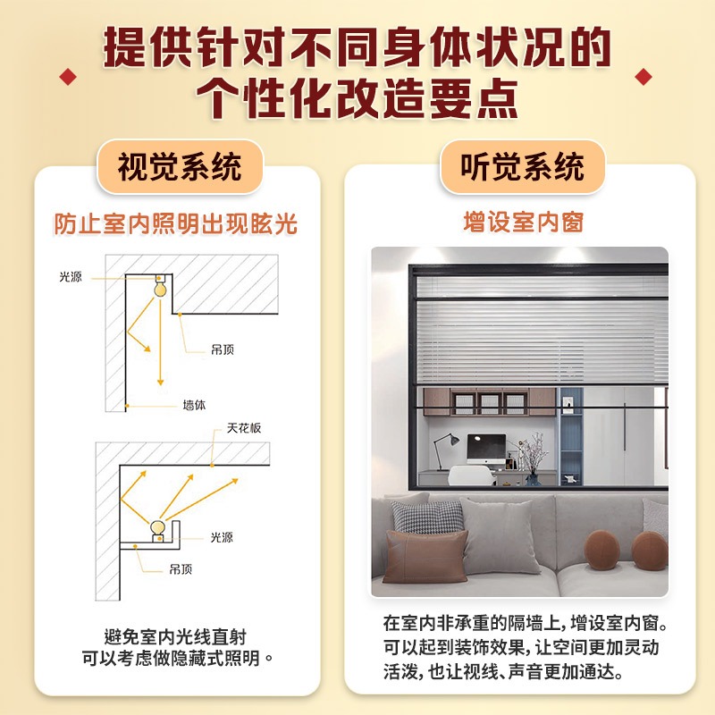 [正版] 居家养老 适老化改造与设计 适老化改造设计无障碍设计无主灯照明回游动家居改造空间尺寸老年人住宅装修效果图 室高清大图