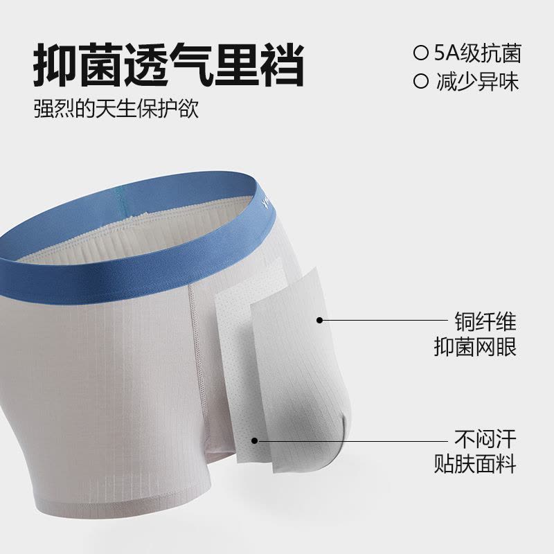 花花公子男士内裤2025新款棉男生抗菌男款秋冬四角短裤平角裤衩图片