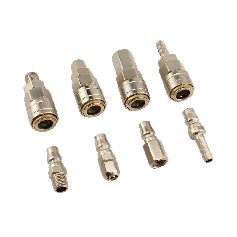 c式气动理线家快速接头自锁空压机气泵配件气管接头公母快插二叉三叉