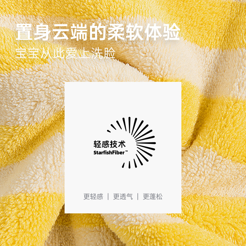 三利海绵宝宝擦手巾挂式儿童毛巾家用女洗脸搽手布可爱小方巾手帕高清大图