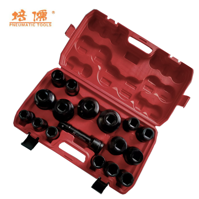培儒 1“六角套筒17件套组合套装 PR-1-17 (单位:套)高清大图