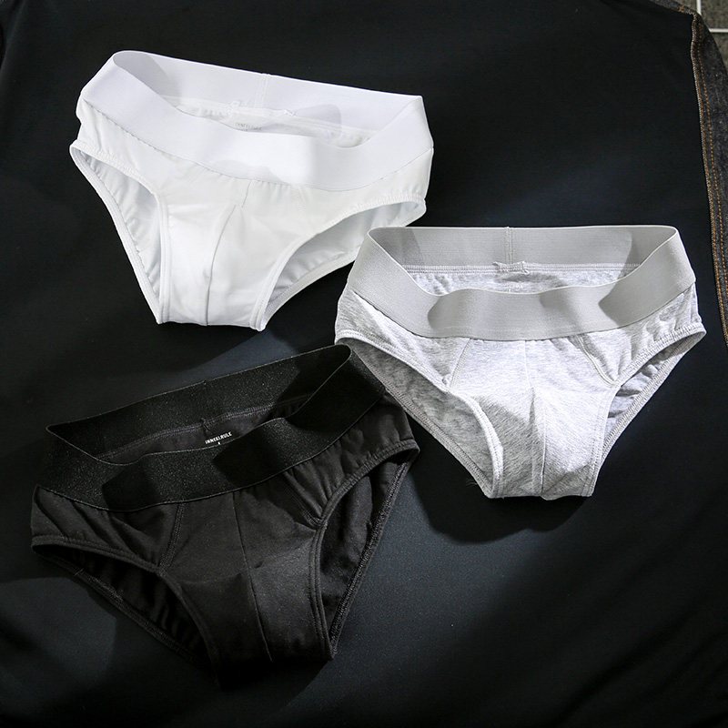 suntek男士内裤男棉三角裤透气男生运动中腰青年底裤衩u凸裤头