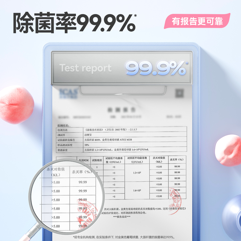 彩虹卫士4合1香氛洁厕宝(5个装)除菌率99.9%,元气白桃味3板装 黄色高清大图