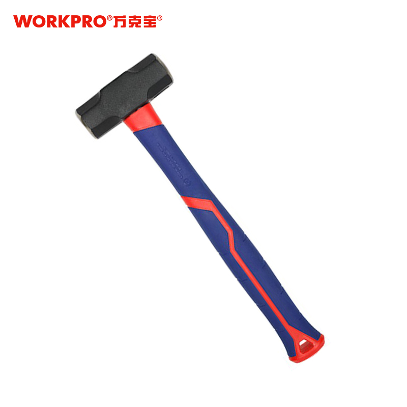 万克宝 4LB三色柄德式八角锤 WP241033 把高清大图