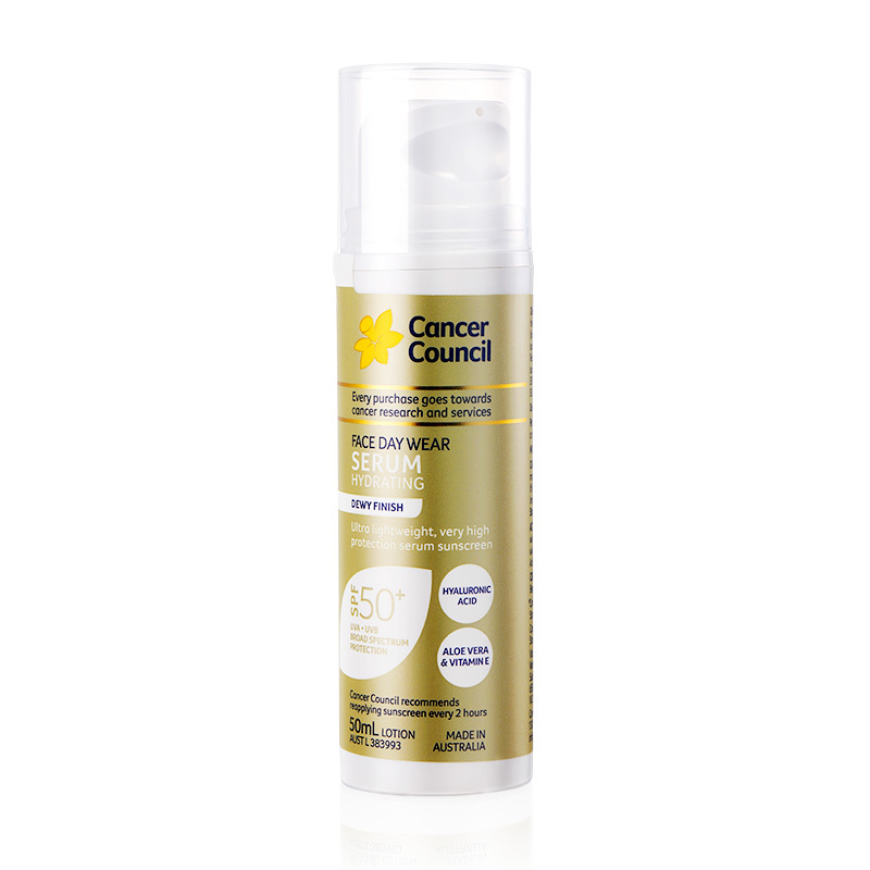 澳洲防晒Cancer Council澳洲精华防晒霜乳澳美皙玻尿酸精华防晒乳SPF50+50ml高清大图
