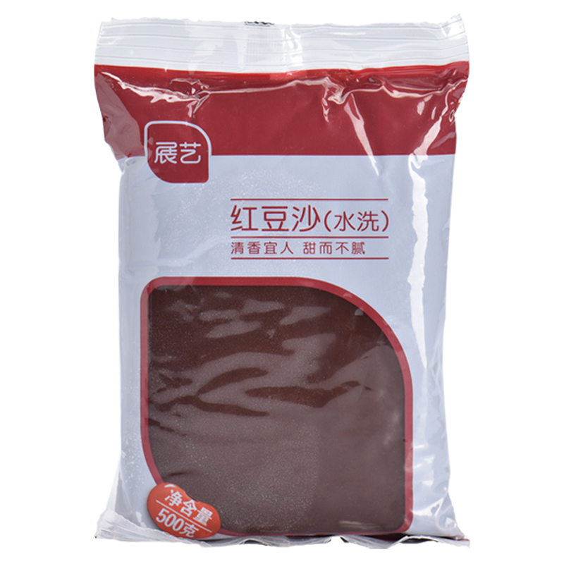 展艺红豆沙(水洗) 500g 蛋糕面包甜品粽子汤圆馅烘焙原料