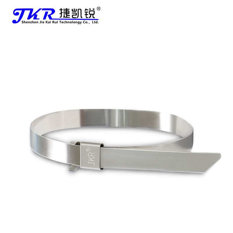 捷凯锐(JKR)定制304可退式不锈钢扎带10*1650MM 100支装 L型电缆扎带图片