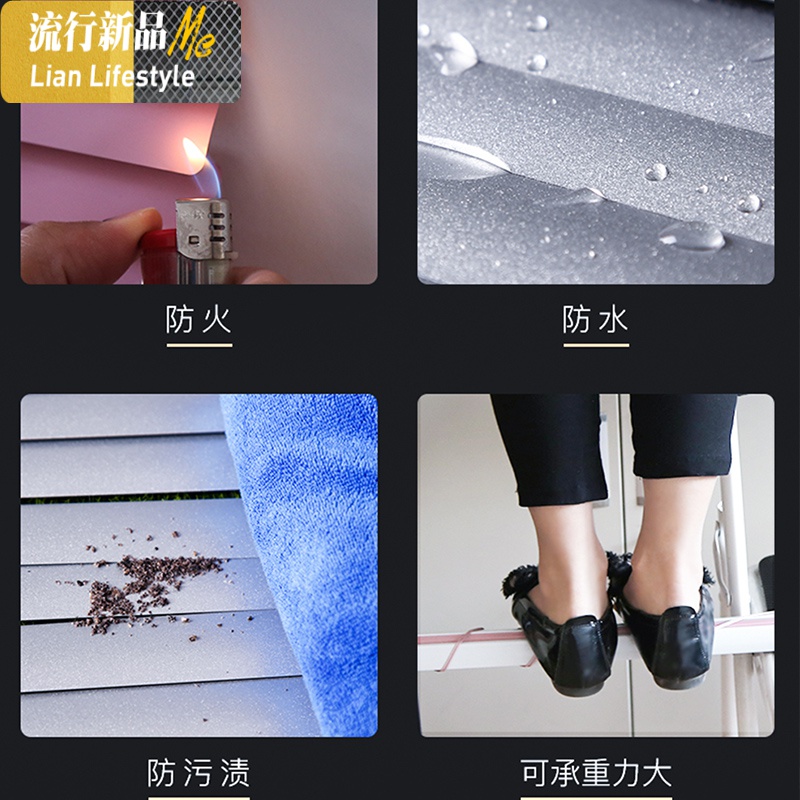 铝合金百叶窗帘免打孔浴室卫生间升降遮光办公室家用卷帘防水窗帘 三维工匠高清大图
