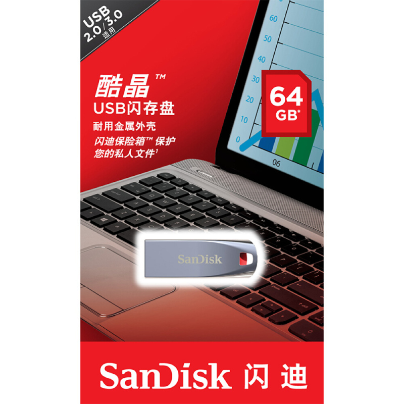 闪迪(SanDisk)酷晶SDCZ71-064G/U盘