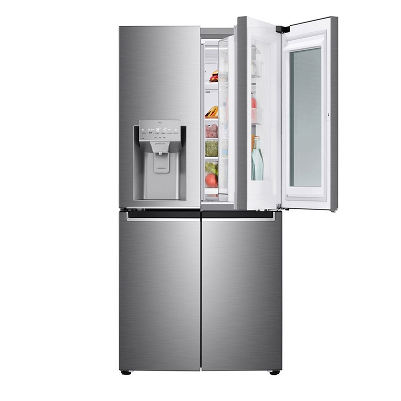 LG 新品F523MPZ88B 508L 十字四门透视窗敲一敲门中门制冰冰箱高清大图