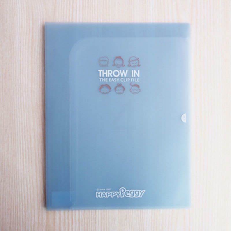 巨门文具kevin文件夹4入6入A4资料夹文件袋公文袋试卷夹学习办公 4入浅蓝图片