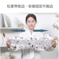 壹志家用空调防尘罩室内机空调罩客厅挂机防灰尘盖布防水布加厚皮筋封口简约全包挂式空调罩子 咖啡猫2个