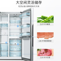博 世 569升对开三门大容量冰箱 零度维他保鲜 混冷无霜 多段控温 玻璃面板 KAF96S20TI