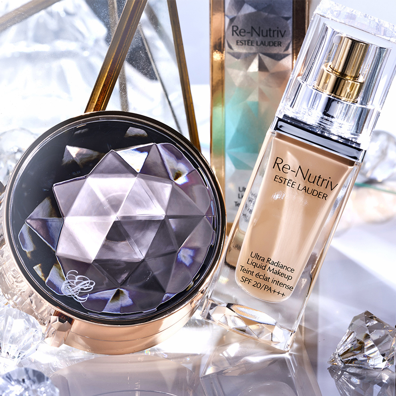 雅诗兰黛(Estee Lauder)白金级宝石光精华气垫 奢宠光璨气垫粉底液24g（两蕊一盒）细腻贴妆保湿