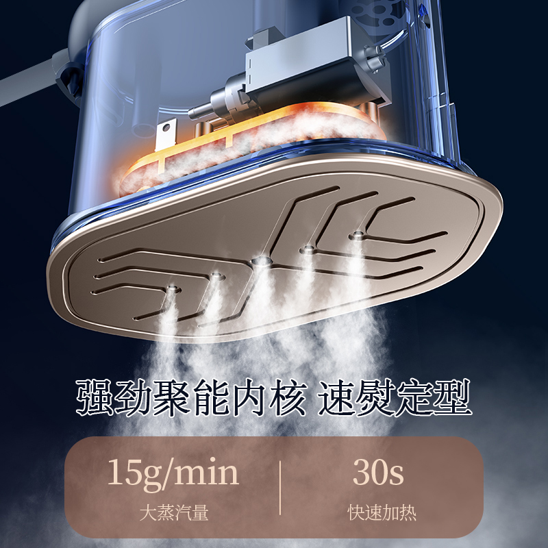 康佳折叠便携电烫斗 KZ-YB6006 深蓝色高清大图