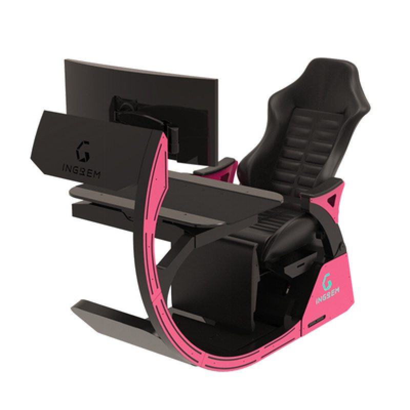 苏宁严选肥宅快乐椅电竞座舱懒人游戏躺椅网咖家用太空坐舱粉色欧因