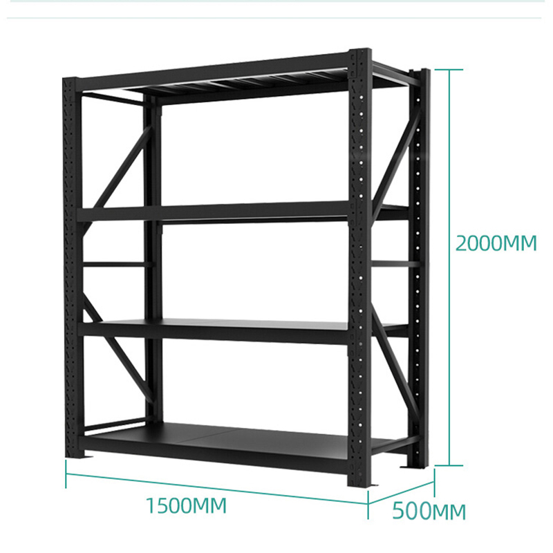 慧采云 钢制中型货架储物架货架仓储置物架产品整理架承重400KG/层高清大图
