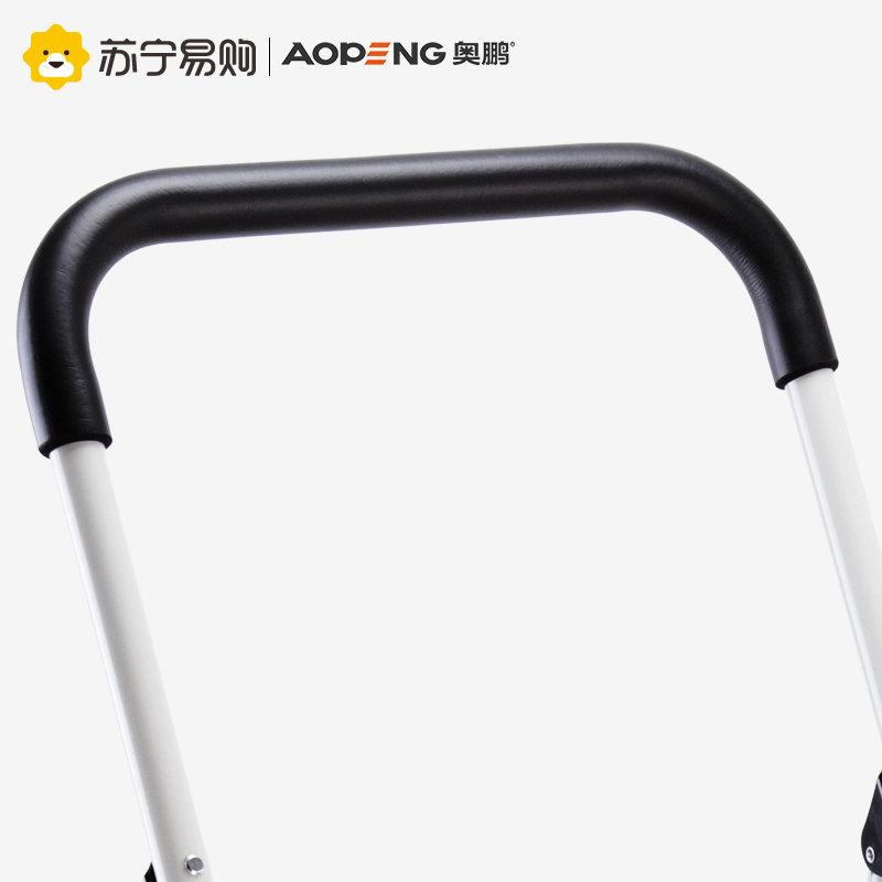 奥鹏 家用梯 四步梯 扶梯 梯子家用折叠四步人字梯烤漆铁梯加厚防滑宽踏板折叠梯子家用梯 扶梯 折叠梯 折叠提 白灰