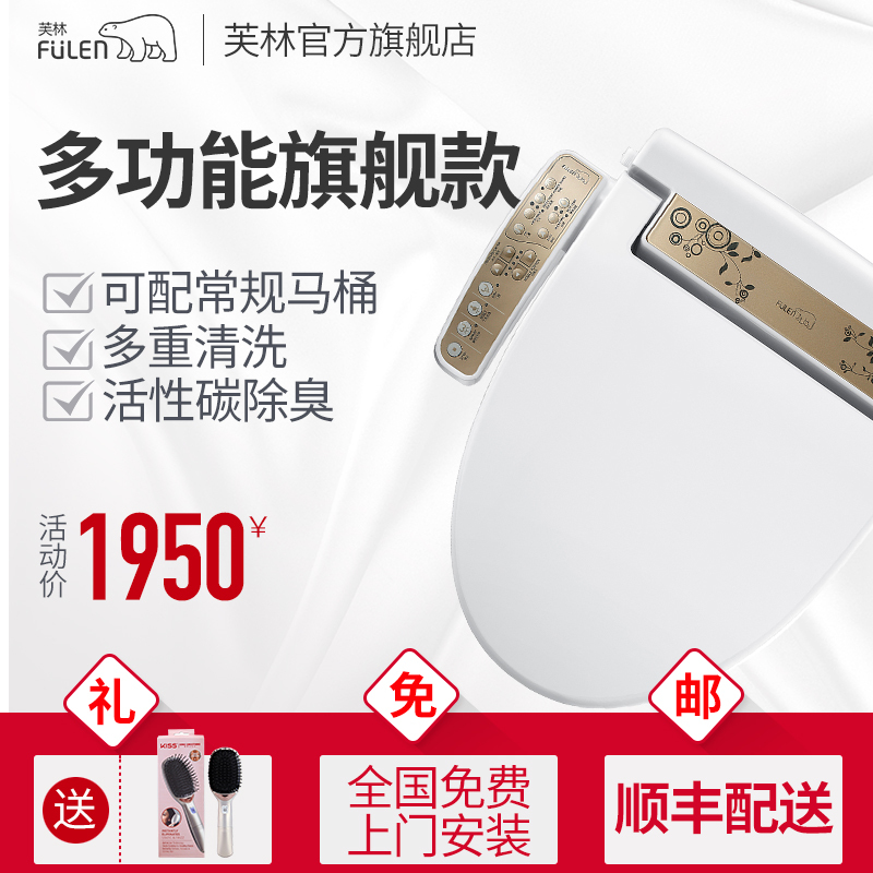 芙林（FULEN）DST-300G 智能马桶盖板洁身坐便器 韩国进口储热式 烘干除臭冲洗