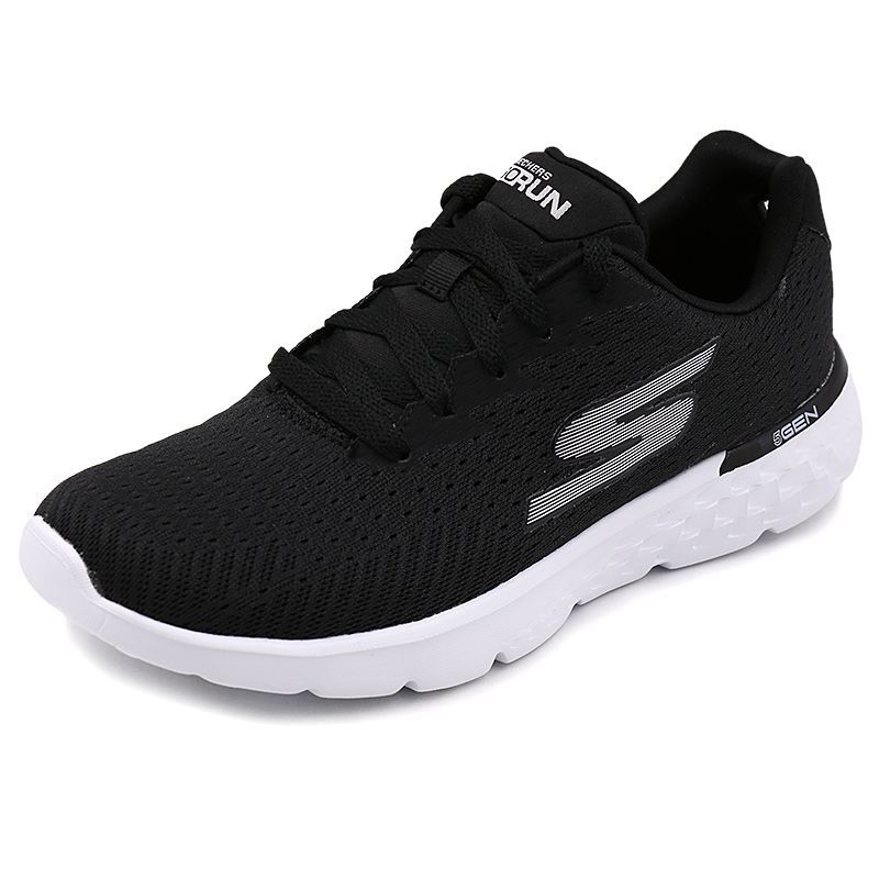 Skechers斯凯奇女鞋新款舒适透气健身鞋轻便缓震运动跑步鞋14804-BKW ZP