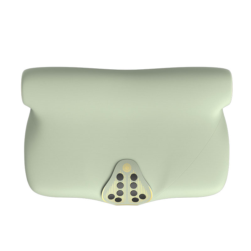 SKG 颈椎枕护颈P5系列1代脉冲款礼盒款橄榄绿