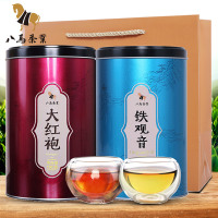 八马茶业 武夷大红袍安溪铁观音清香型茶叶乌龙茶组合罐装430g