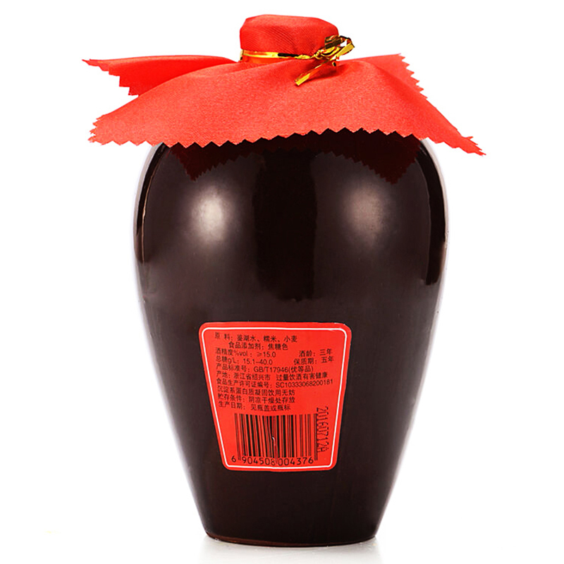 女儿红 三年陈陶坛花雕酒500ml