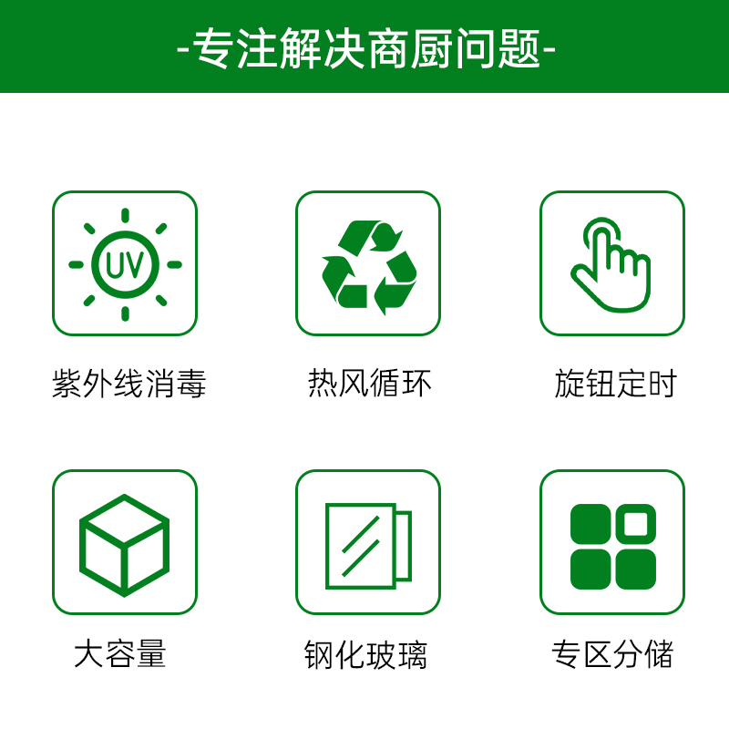 意黛斯 刀具消毒柜带锁 单位食堂酒店饭店壁挂式 臭氧紫外线商用 120L不锈钢厨房刀架YDS-RKZ300-D17高清大图