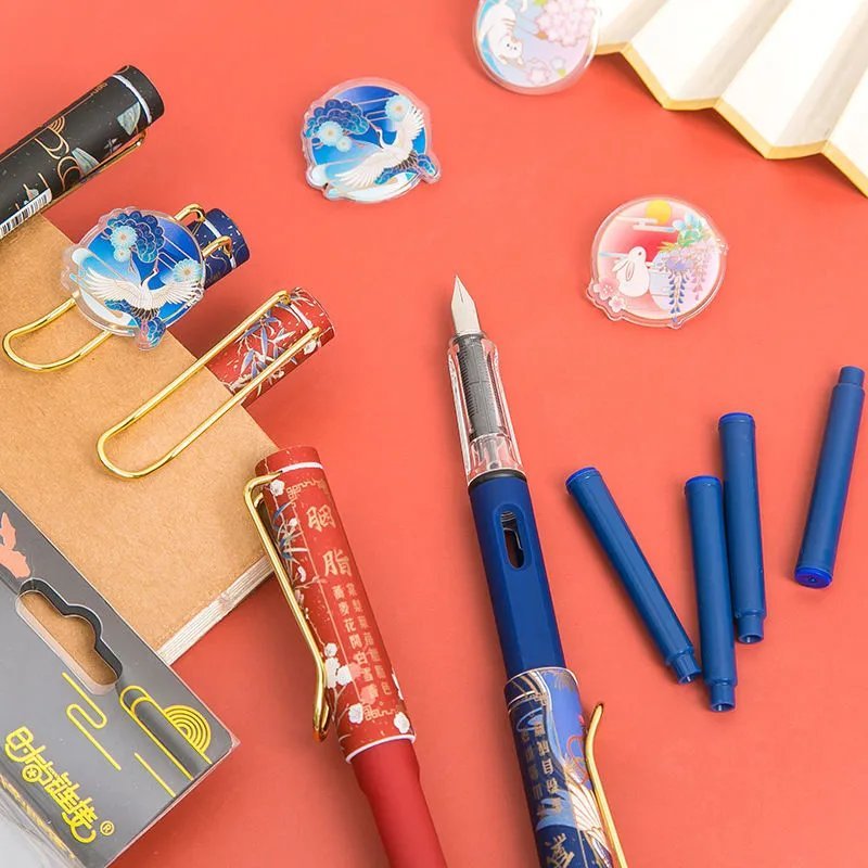 钢笔古风高颜值墨囊钢笔套装女学生可爱网红十二星座文具学习用品