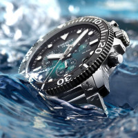 Tissot天梭海星潜水计时钢带石英男表T120.417.11.091.01
