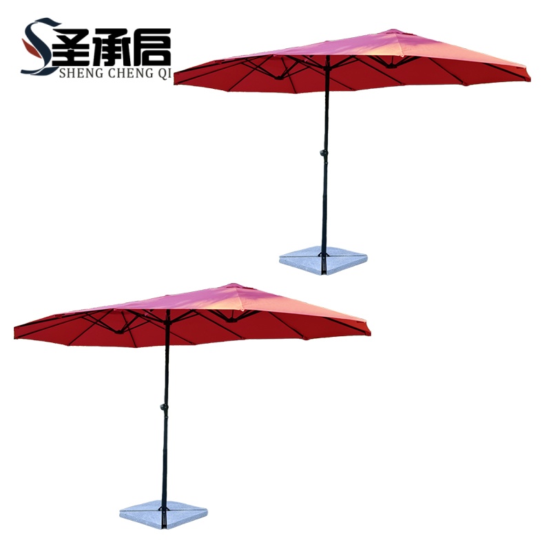 圣承启 遮阳棚 酒红色 把高清大图